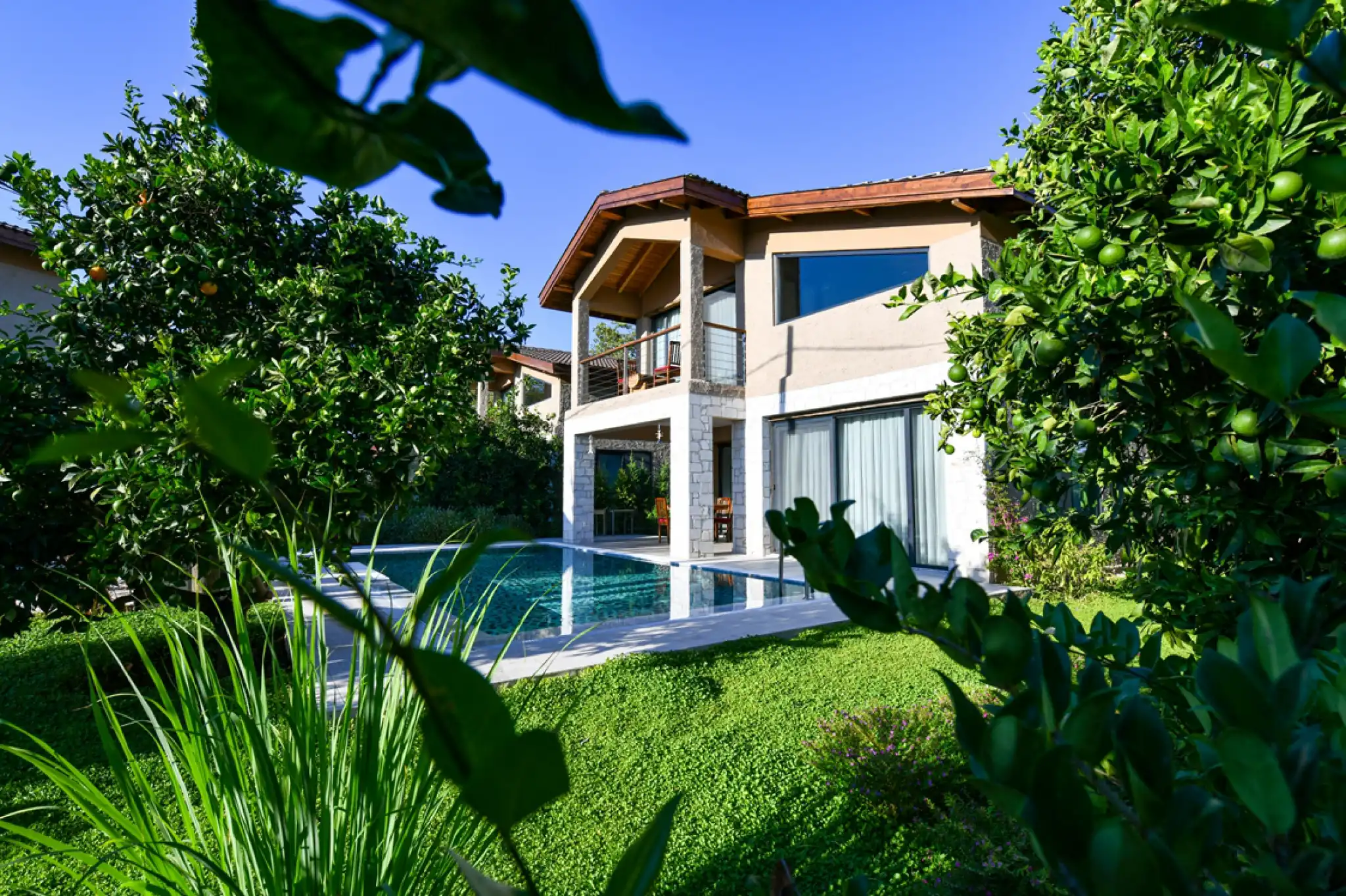 Villa Orange 3, Weekly Holiday Rental in Yaniklar with a View of the Nature