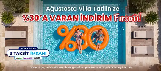 Special Discounts on Villas for the Month of August
