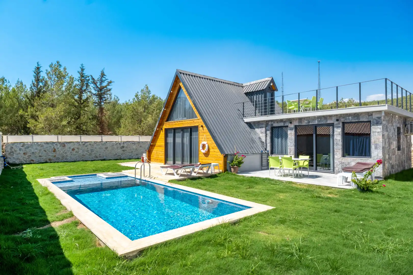 Villa Bungalov Asar in Ovacik, with Private Pool