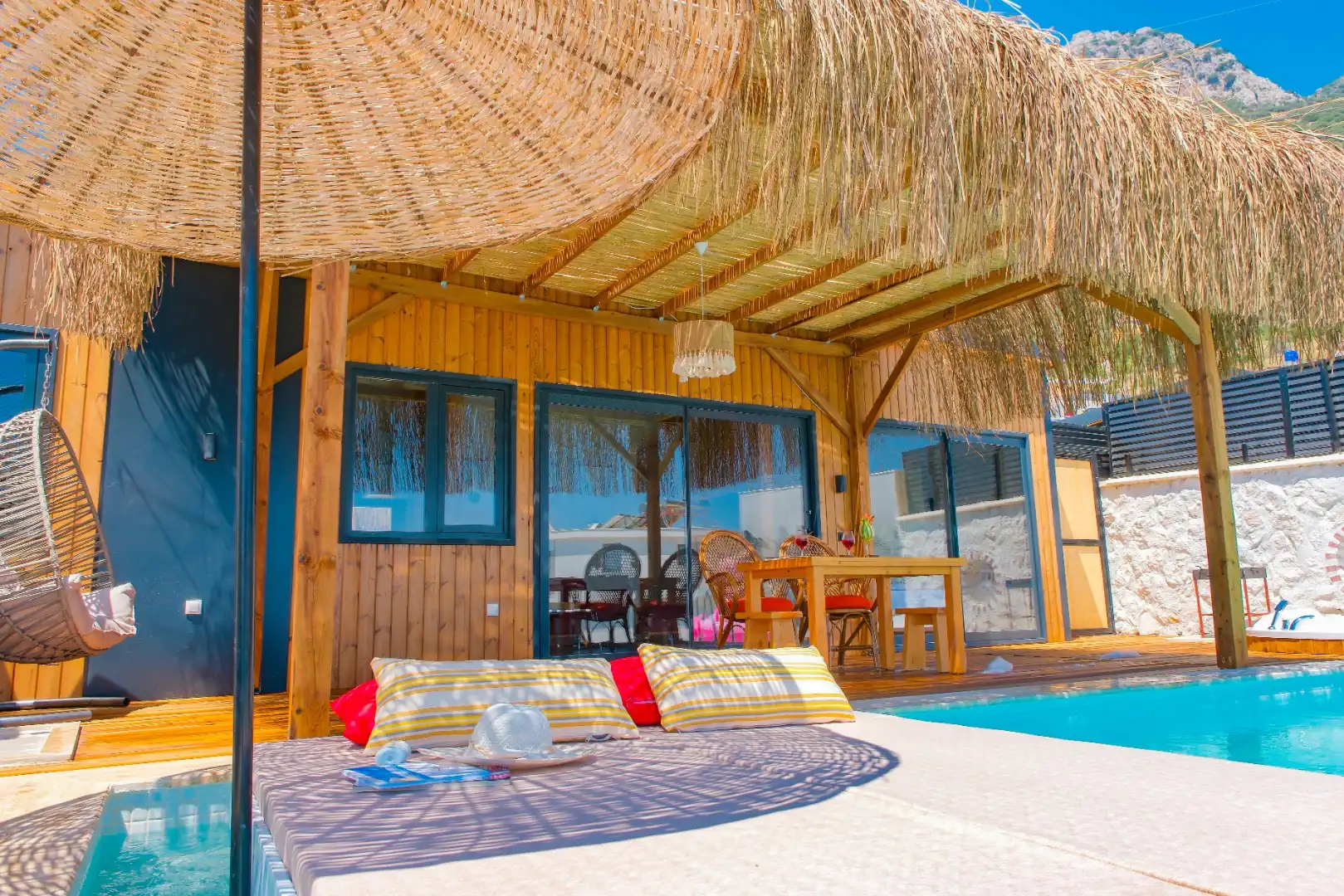 Villa Wooden House in Akbel, with Private Pool