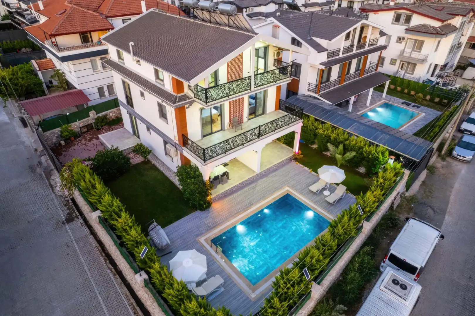VİLLA SANTORİNİ 1 in Fethiye Centre Villa Rental, with Private Pool