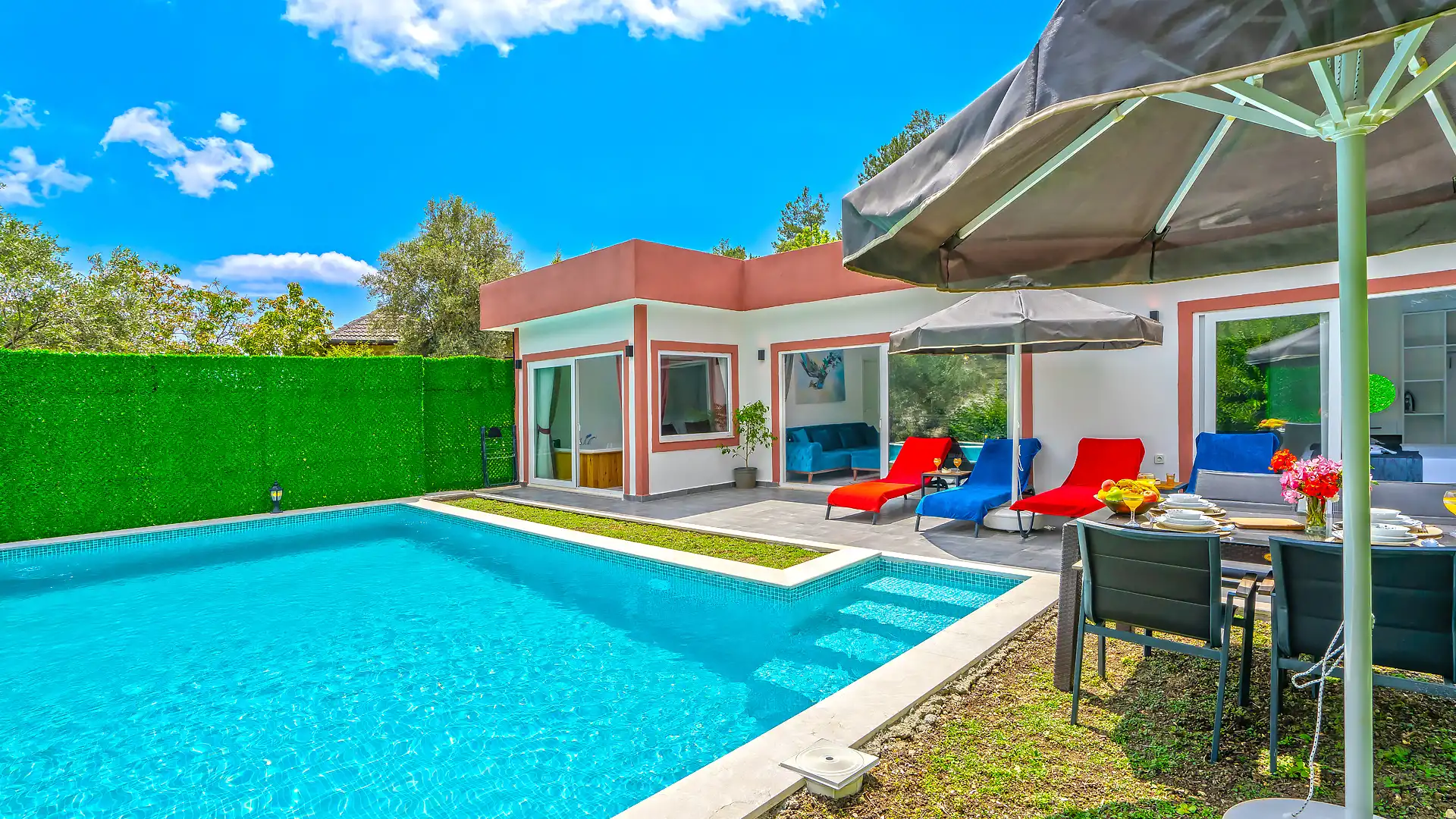 VİLLA PUEBLO in İslamlar, with Private Pool